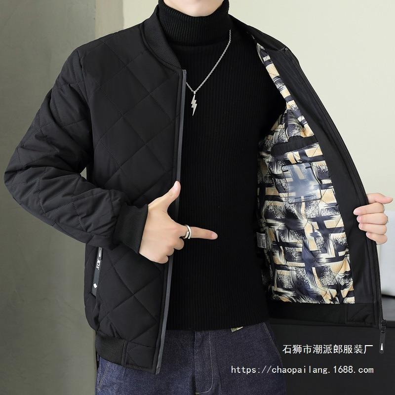 Winter Men's Cotton-padded Jacket Autumn and Winter New Cotton-padded Clothing Casual Warm Baseball Clothing Simple Large Size