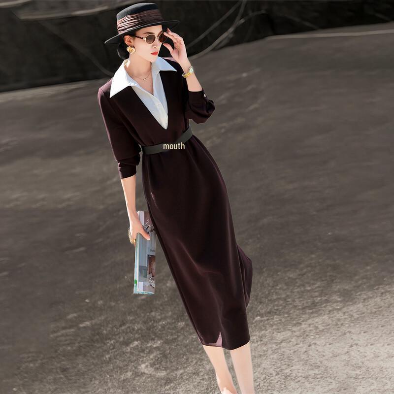 Elegant Sleeveless Shirt & V-neck Dress Two-Piece Set