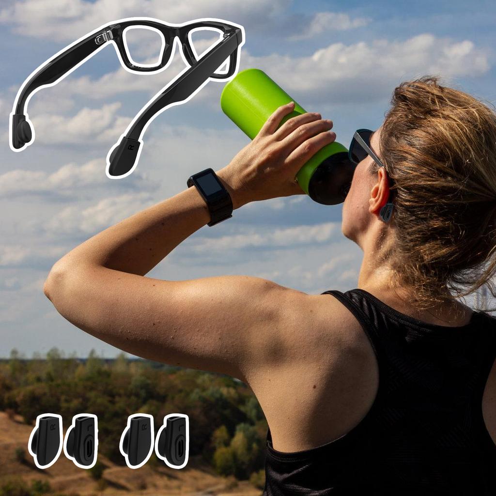 Pair Universal Eyewear Retainers with Not Slip Technology G38 Suitable for Various Frame Types & Active Lifestyles