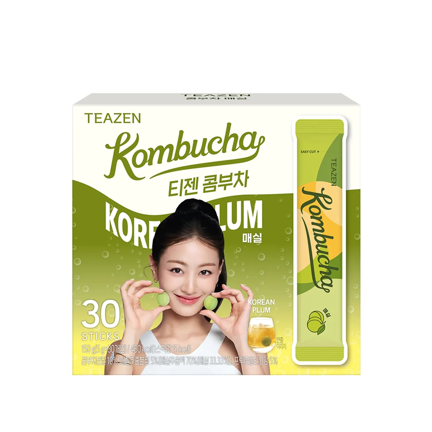 Teazen Kombucha Korean Plum Flavor 30 Sticks Plum Flavor 30 Sticks