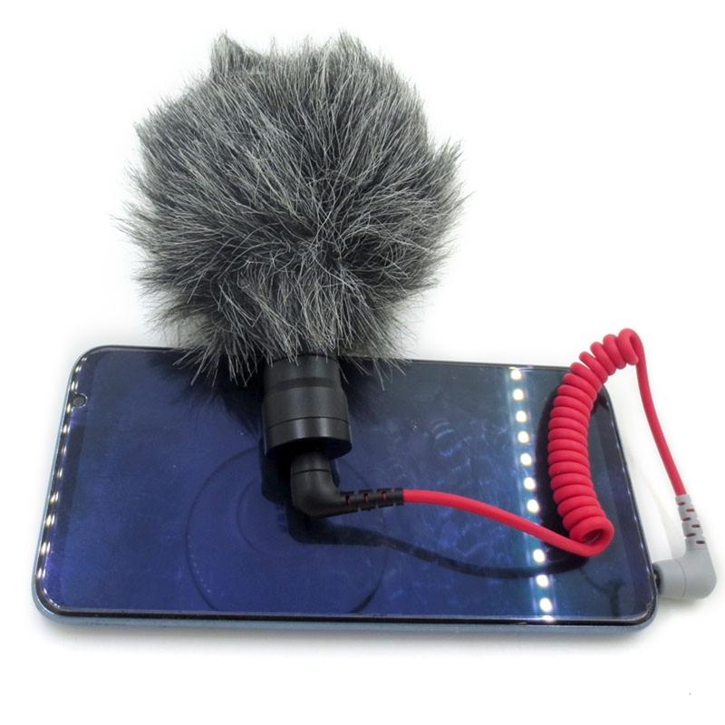 Male To Male Right Angle 3.5mm Patch Adapter Cable for BYVIDEOMIC GO Video Micro-type Mic Lavalier Microphone Cable