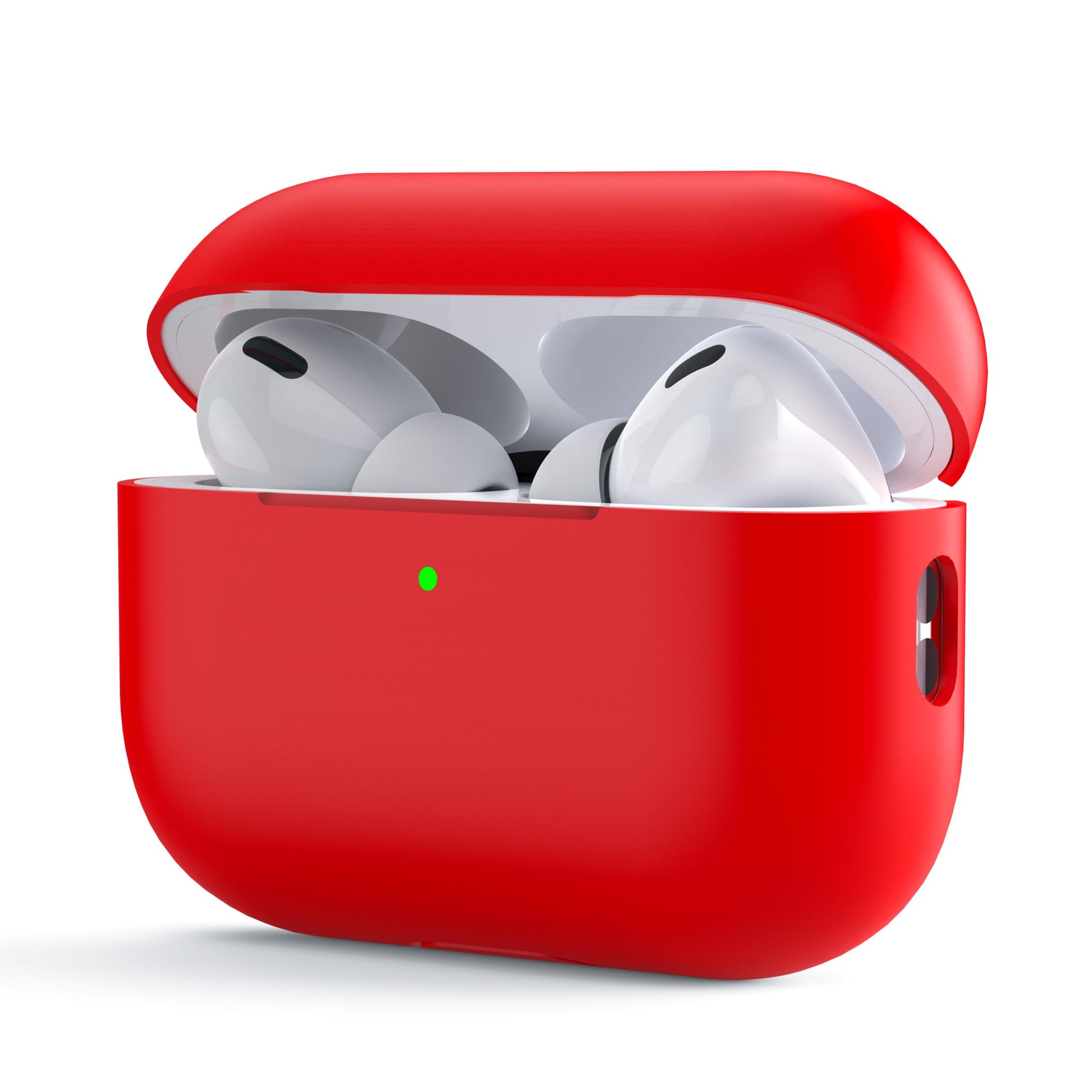Pour AirPods Pro 3 2 Étui Séparé en Silicone Pour AirPods 2 3 4 Écouteurs Bluetooth Sans Fil Housse de Protection For AirPods 3 rouge