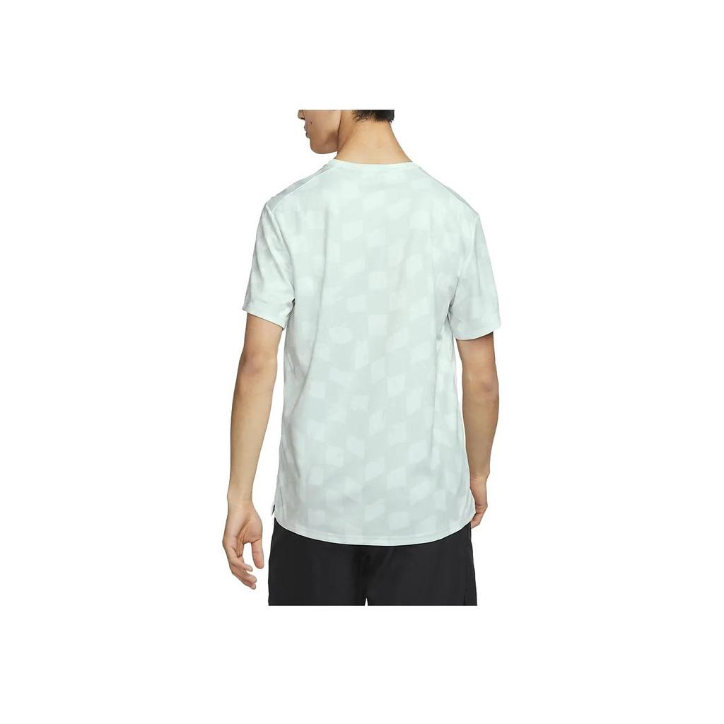 Nike Dri-FIT All-Over Print Crew Neck T-Shirt Men Tops Light-Green DX0871-025