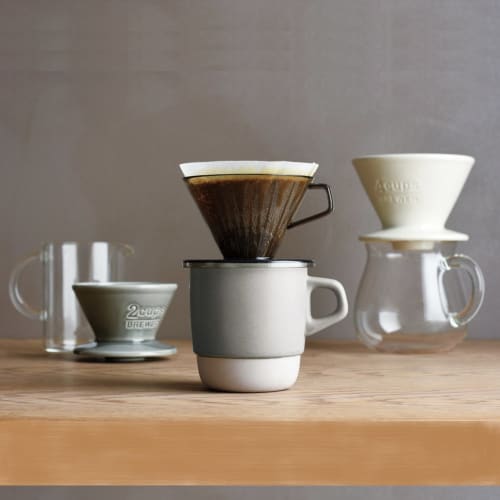 KINTO SCS Coffee Jug, 2-cup Capacity, with Measuring Cup, Heat-resistant Glass, Microwave and Dishwasher Safe, Product Number 27655