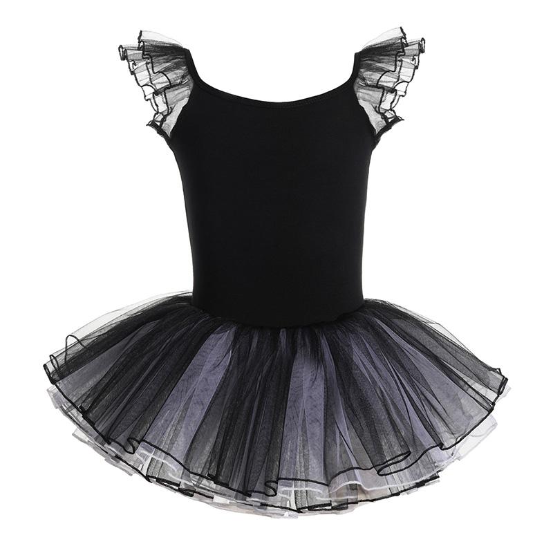 Girls Kids Ballet Tutu Skirts Dance Leotards Open Back Ballet Class Stage Performance Costumes