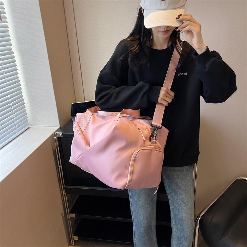 Bag women's dry and wet separation shoe position training yoga bag large capacity hand luggage bag outdoor travel bag waterproof and lightweight
