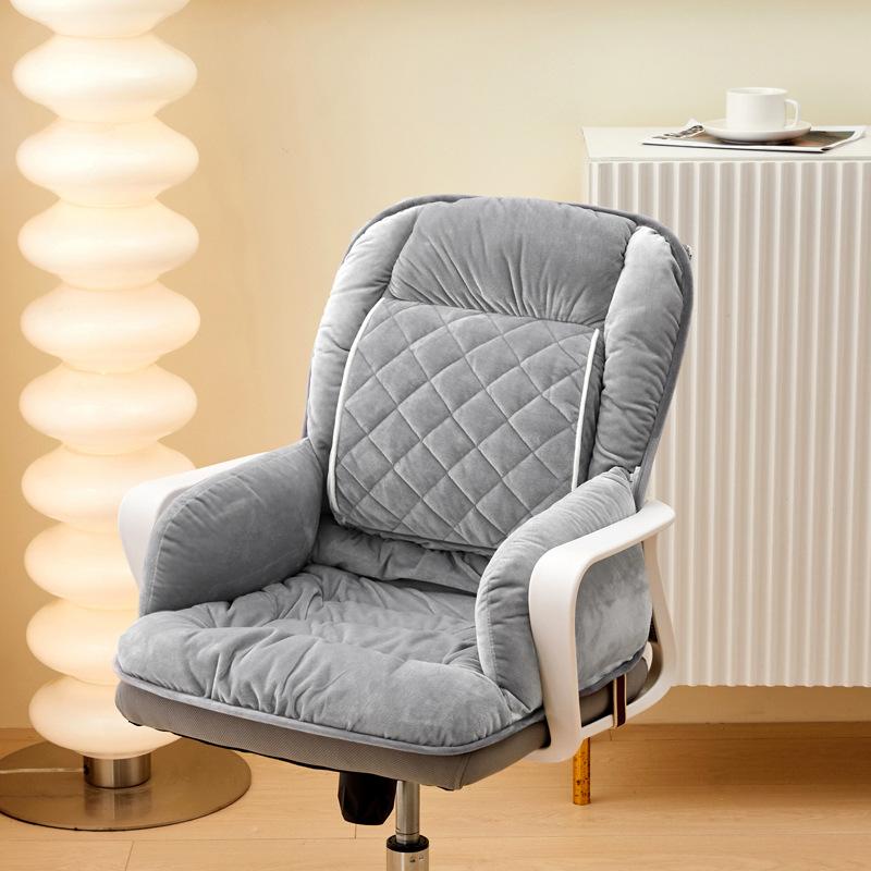 45x50x50cm Seat Electric Heating Warm Pad Office Chair Heated Soft Cushion 3 Speed Adjustable Thermostatic Backrest Non-Slip Mat