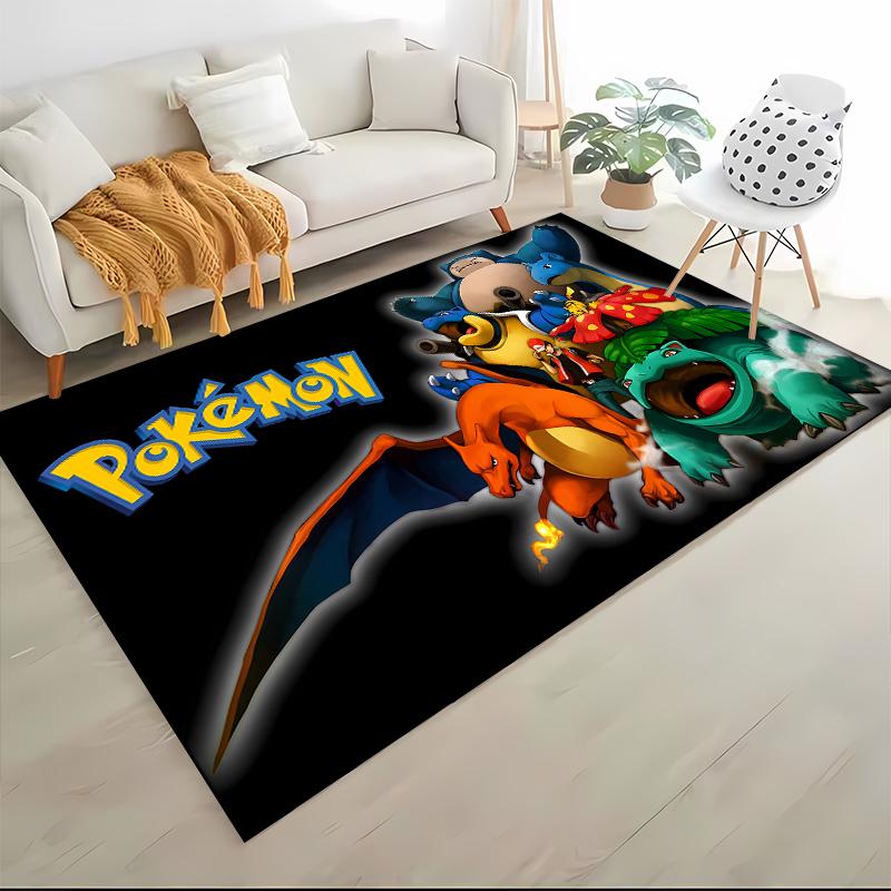 P0kem0n P-Pikachu Theme Carpets Children Play Mats Bedroom Decor Rugs Living Room Rug Crawl Mat Gift Rug for Friends Potdemiel