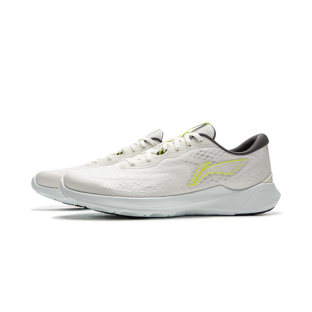 New LiNing Qingyi Cushioning, Slip Resistant, Lightweight Low Top Running Shoes Men's Ivory ARSV029-3