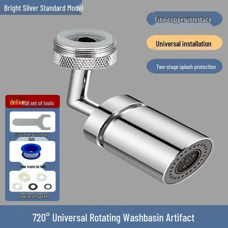 

720° Rotatable Faucet Extender with Aerator