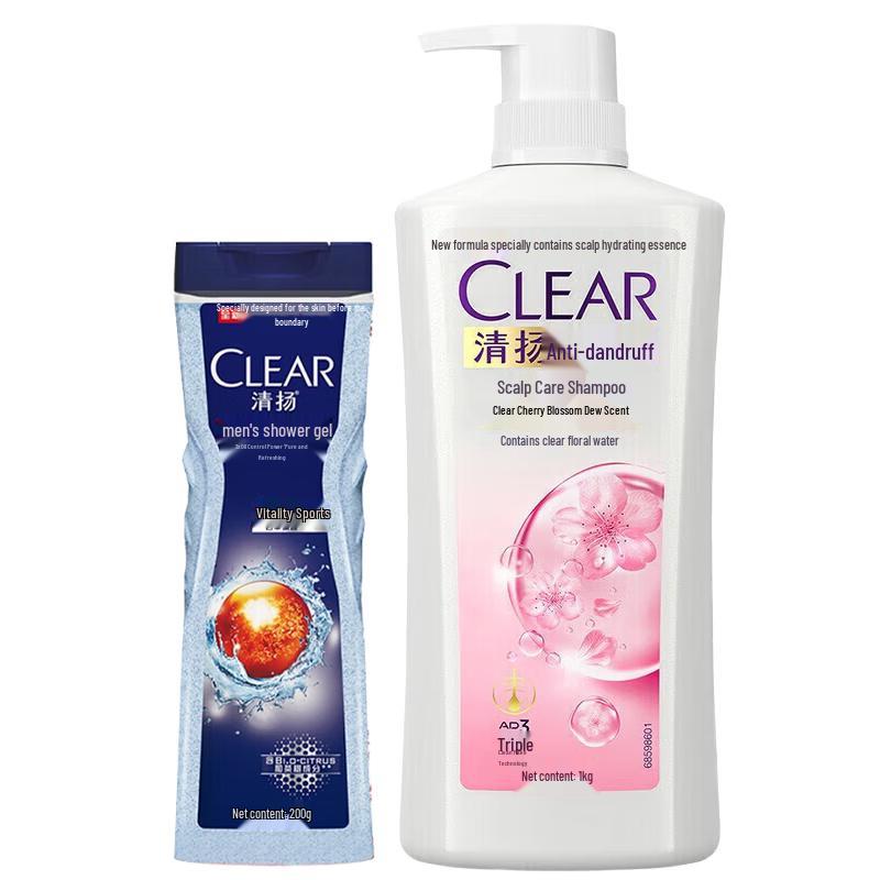 Clear Balance Oil Control Shower Gel & Anti-Dandruff Shampoo Set