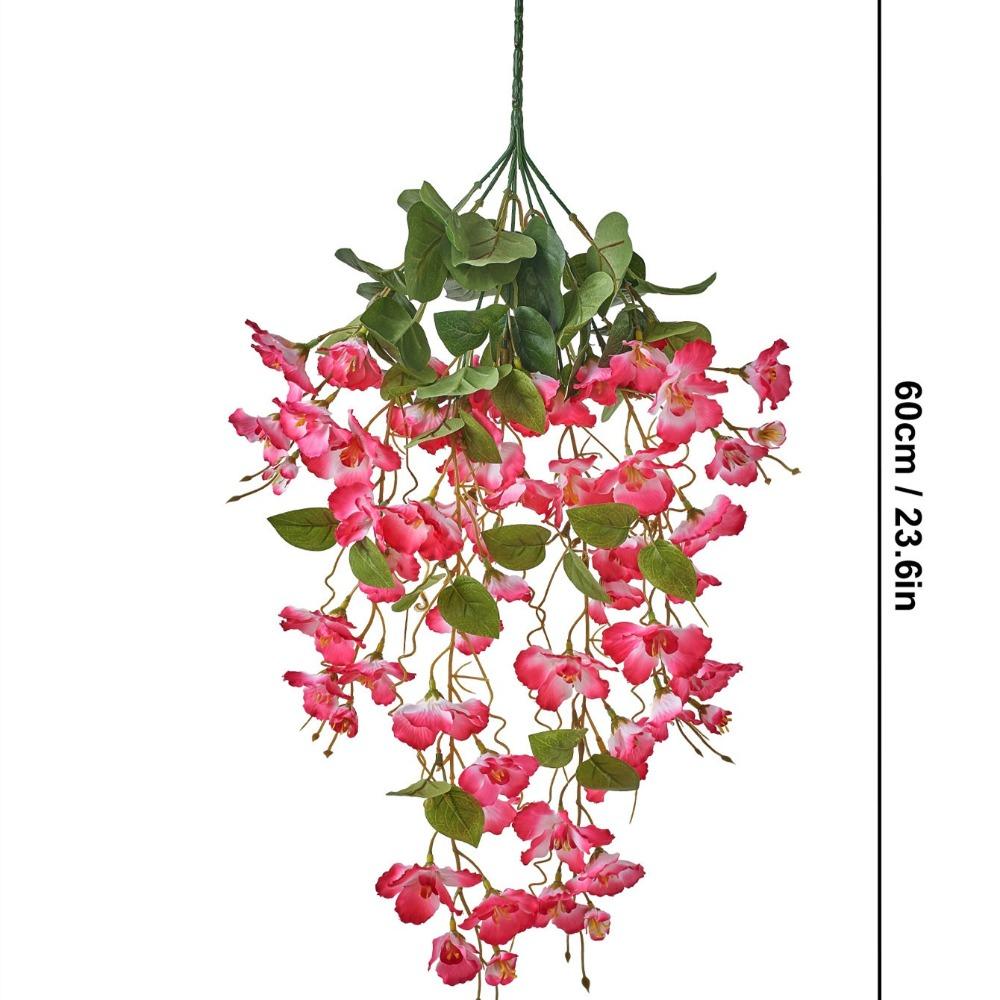 Malus Spectabilis Artificial Flower Vine Silk 60cm Fake Hanging Flower Lifelike Wall Hanging Artificial Hanging Rattan