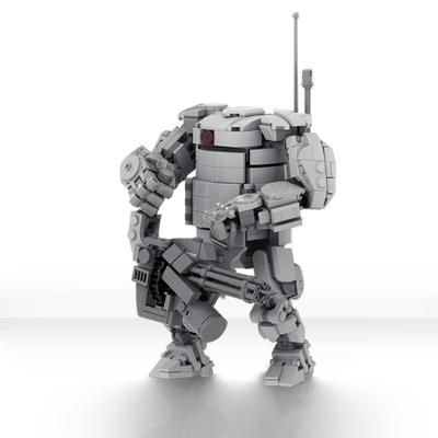 Gobricks MOC Golem Hardsuit Mk2 Robot Mechanical Model Construction Brick Collection Instructive Playthings Designed For Children Birth Date Collect