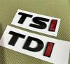 ABAU1 1pcs  ABS High Quality TDI TSI Car Letter Rear Trunk Decals Emblem Badge Sticker Decal Styling