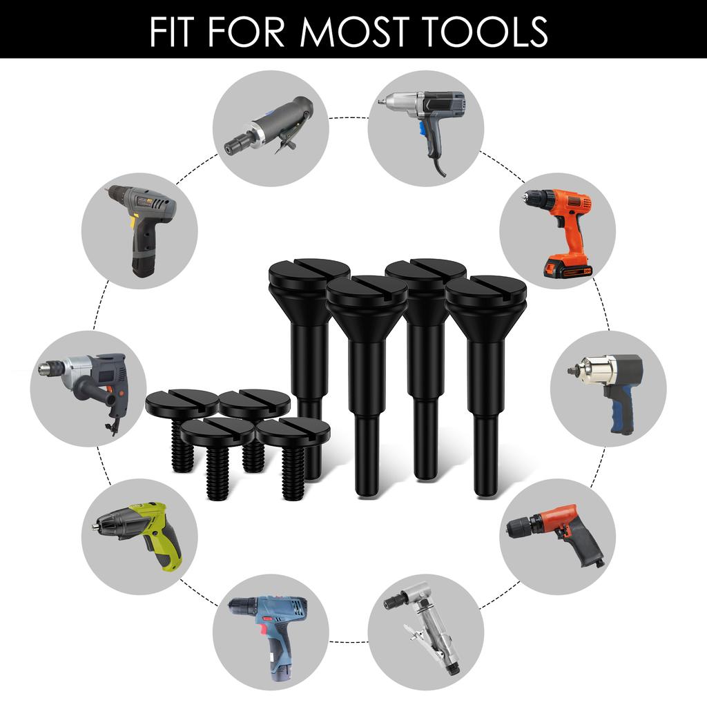 4/3Pcs Cut-Off Wheels Mounting Mandrel for 3/8inch 1/4inch Arbor Hole Die Grinder Rotary Tool Connecting Rod Adapter