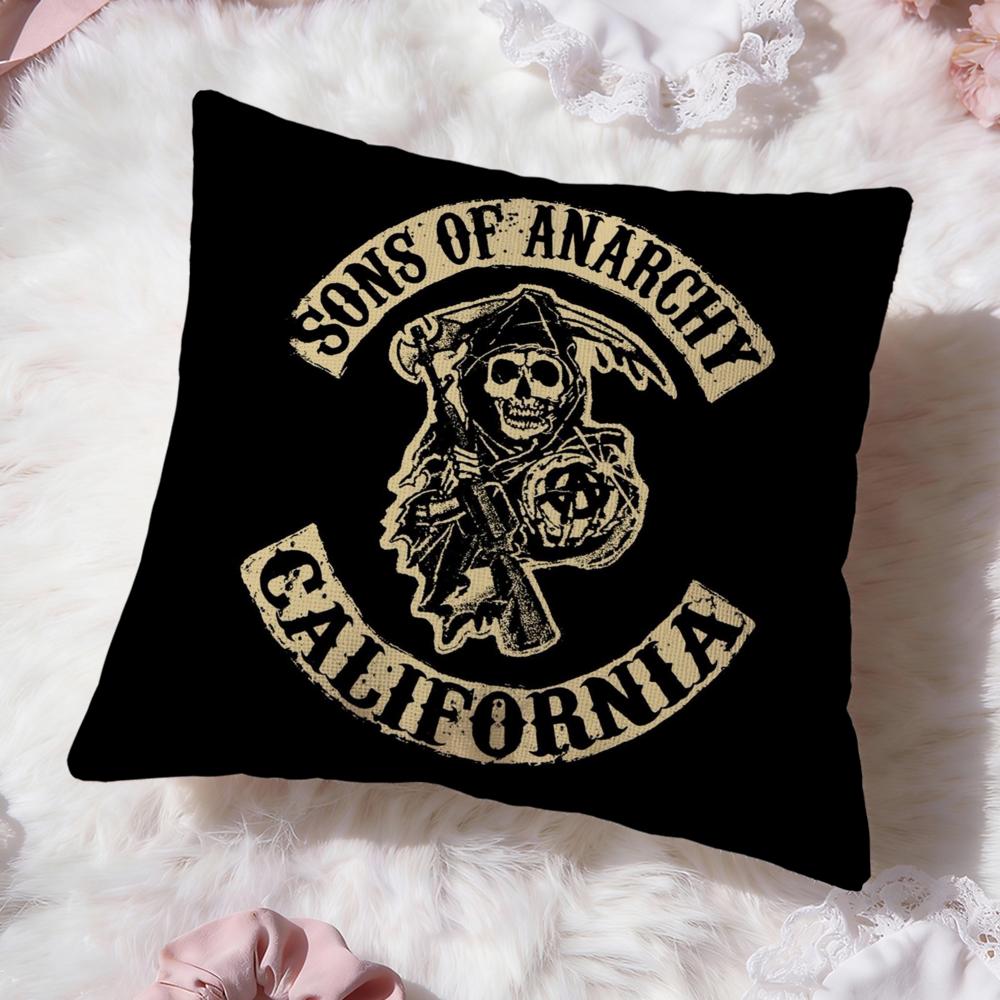 Film S-Sons of AnarchyS Kissenbezug Premium Komfort Wendbare Kissenhülle -Zwei-in-Eins-Design für jeden Raum & Autoinnenraum
