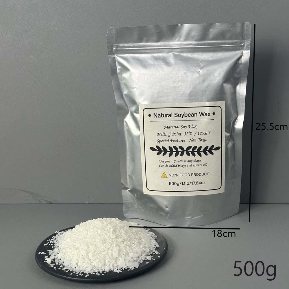 100/250/500/1000g Natural Soy Wax Flake DIY Handmade Candles Crafts Additive-Free Scented Candle Raw Material Making Kit