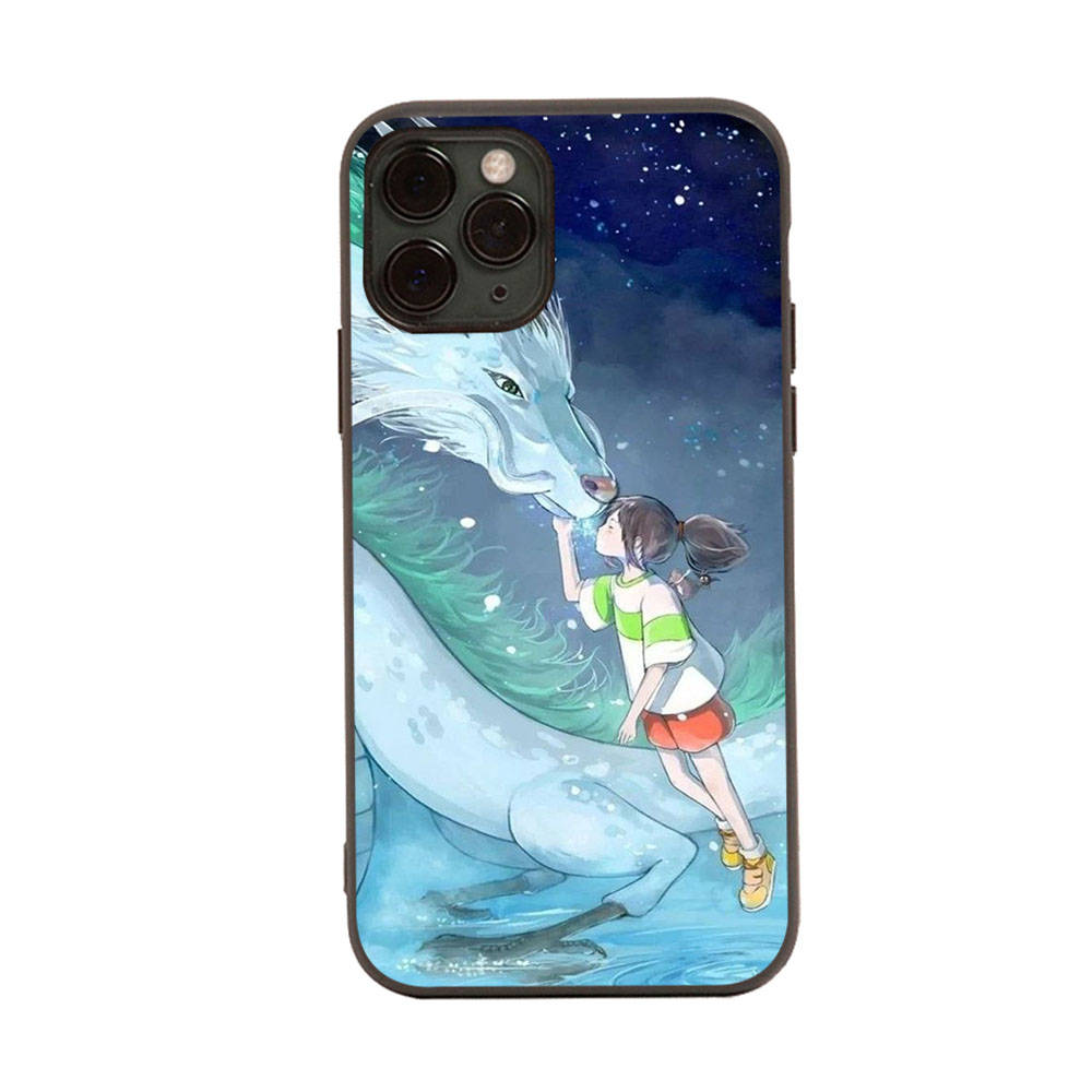 Hülle für iPhone 16 15 Plus 14 13 12 11 Pro 8 7 6S 6 SE 5S X XR XS Max Realme C30 C33 C31 9I Schwarze Softcover WI60 Chihiros