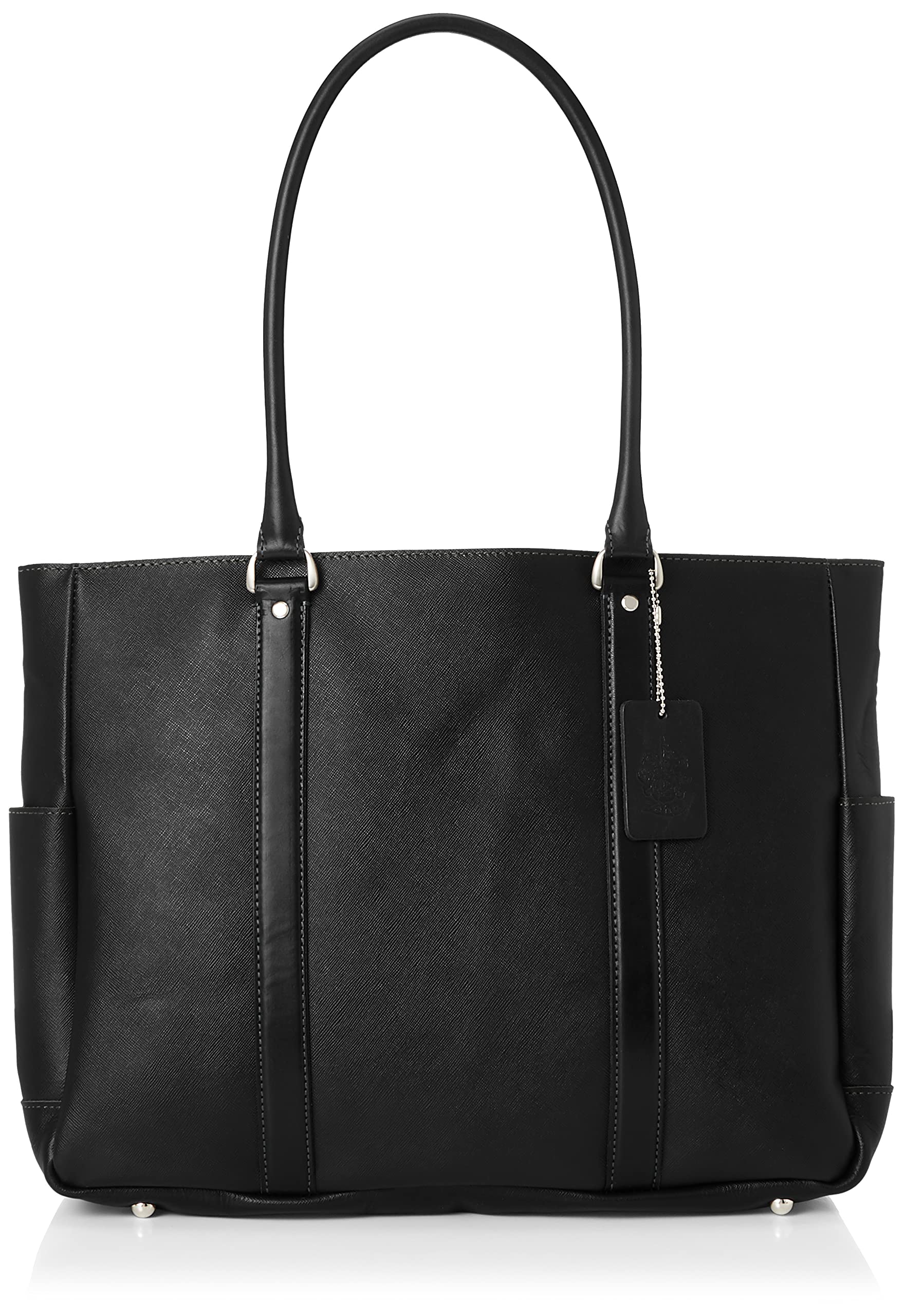 

[Tseha] Tote Bag [Texture] Made in Japan (Himeji Leather) Leather Tote Bag, Double-Sided Flap, Top Zipper, Large Capacity, Lightweight, Combination