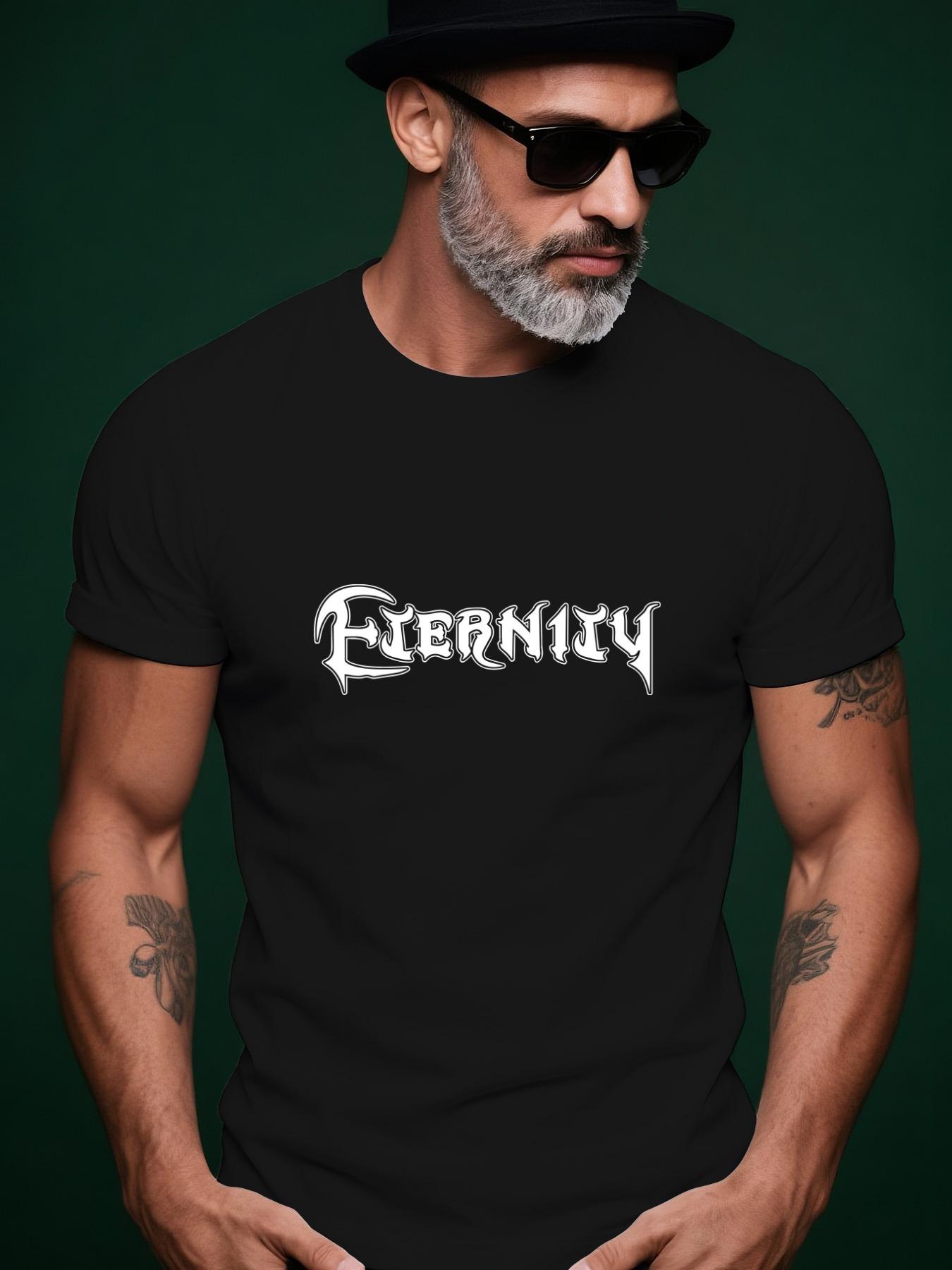 Eternal Graphic Tshirt - Casual Summer Crew Neck Short Sl... XXL