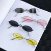 Gafas de sol ovaladas con montura pequeña retro, diseño moderno UV400, gafas de sol vintage de verano, accesorios para gafas.