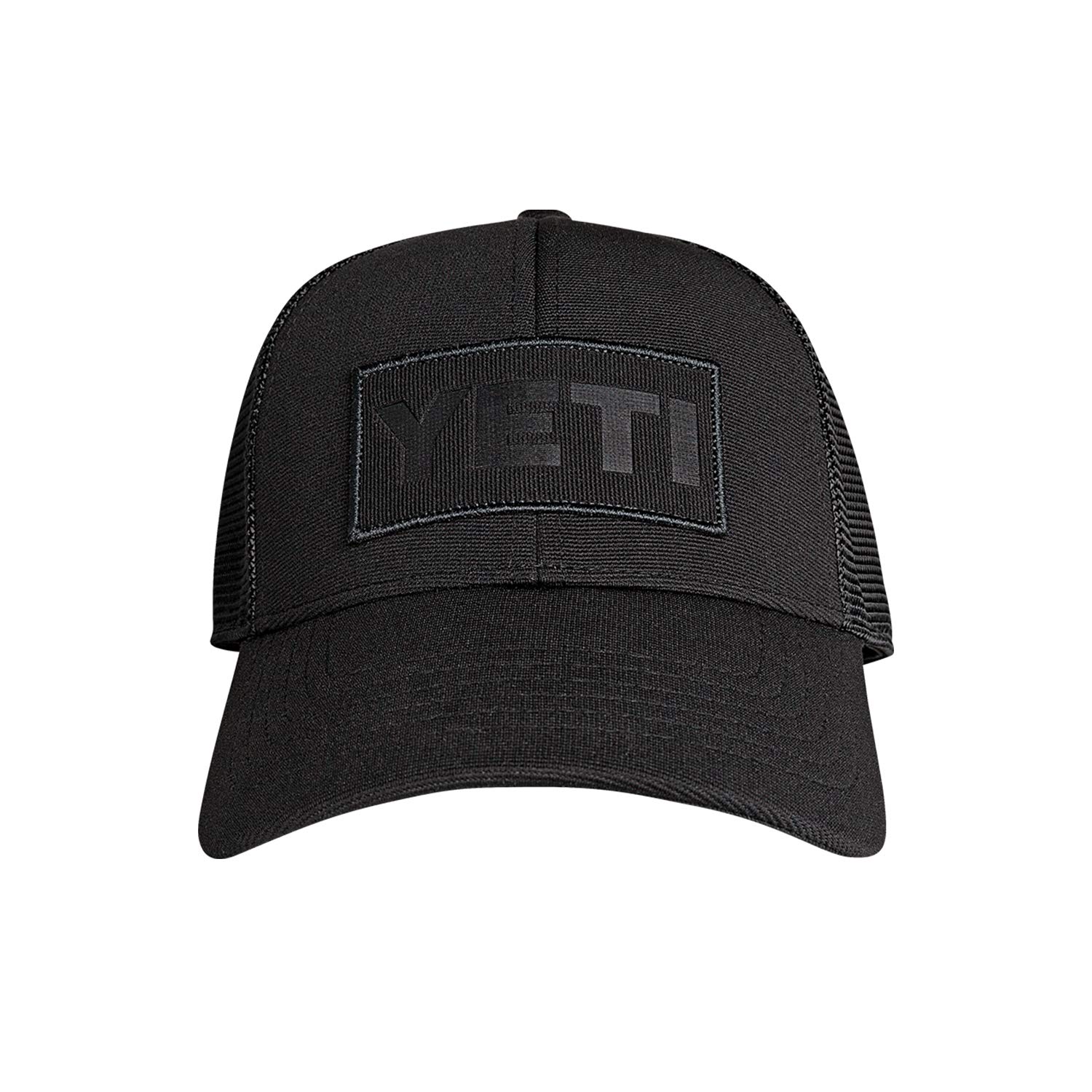 Yeti Black on Black Patch Trucker Hat One Size Fits All чёрный