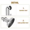 4pcs Stainless Steel Toilet Partition Foot Durable Bathroom Hardware Support Restroom Partition Bracket Public Sanitary Room