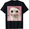 Meme Katze Porträt Grafik T-Shirt und Kinder T-Shirt Herren Damen Lustiges Internet Meme Lässiges Übergroßes Kurzarm Baumwolle Streetwear Oberteile