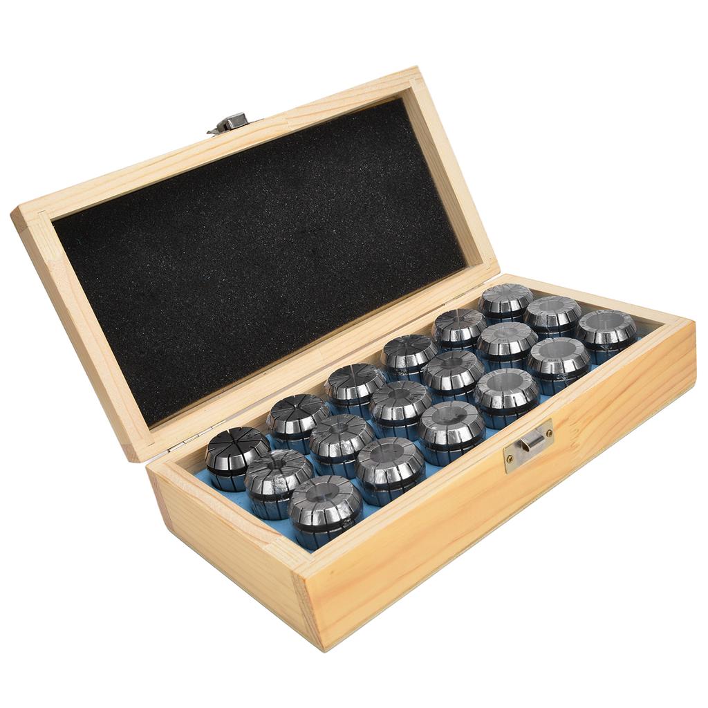 18Pcs ER32 Spring Collet Carbon Steel Milling Lathe Chuck Set for CNC Engraving Machine 3?20mm