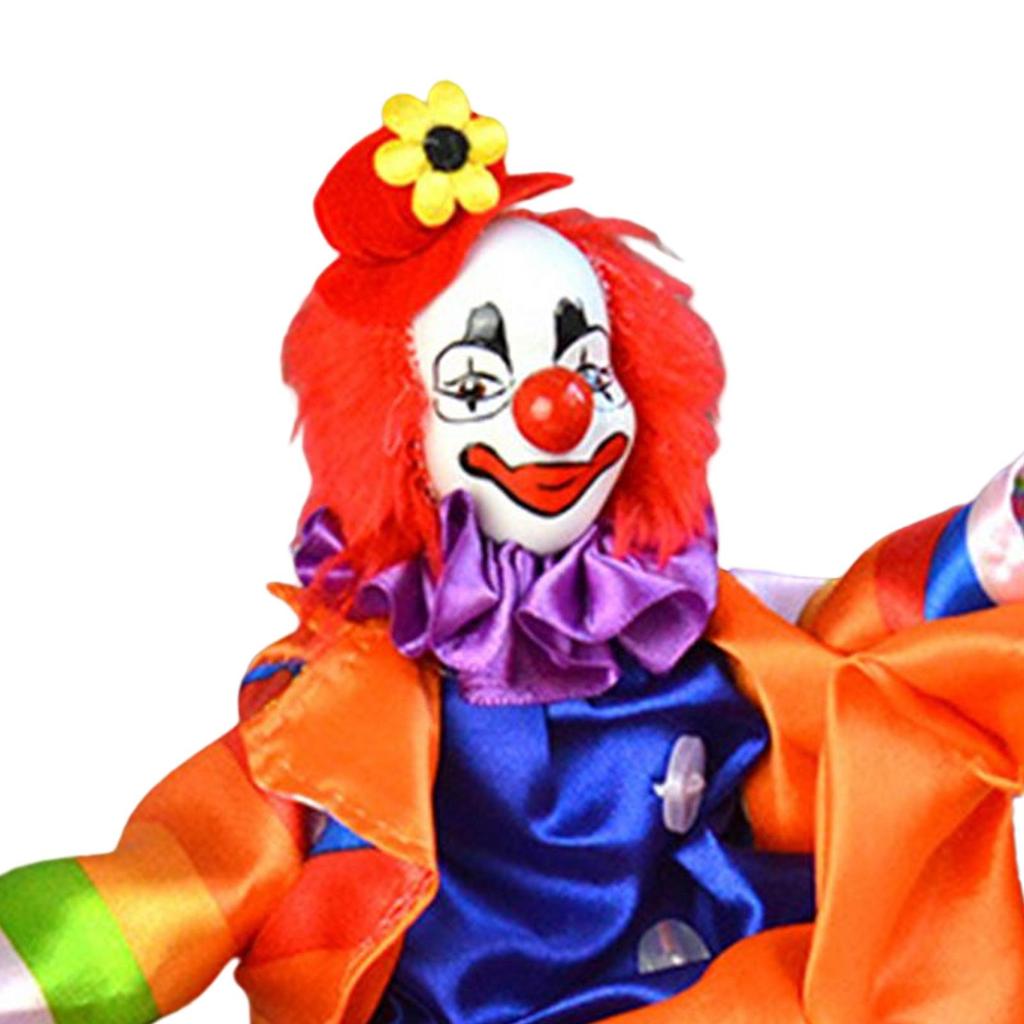 Clown Toy Doll Props Movable Joints for Home Desk