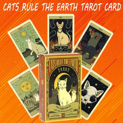 Cats Rule the Earth Tarot: 78 Card Deck for the Cat Obsessed 10,3*6 Cm