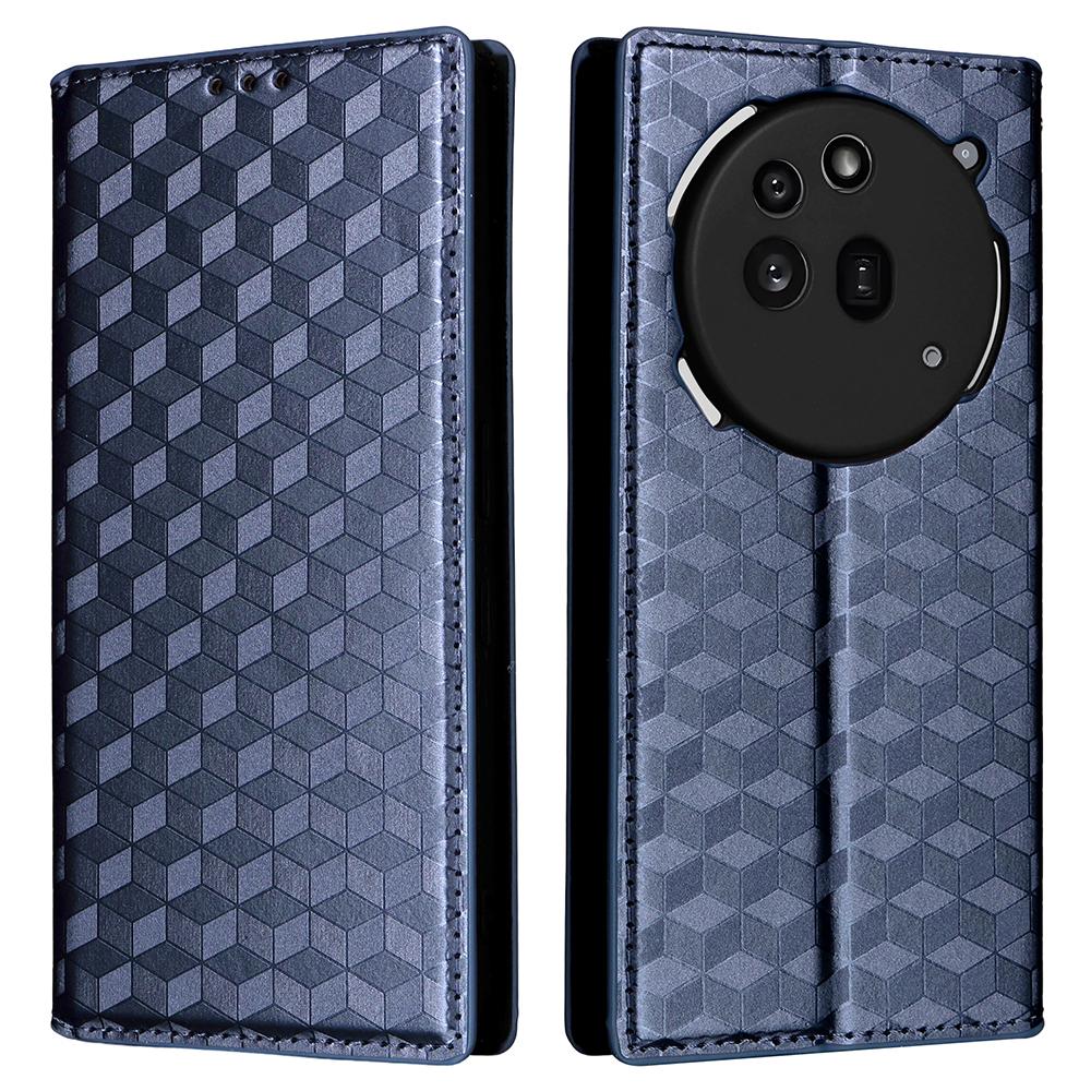 For Nothing Phone (3a) Pro Case Wallet Rhombus Imprinted Leather Phone Cover