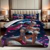 2/3pcs Quilt cover set with sexy anime print pattern quilt cover set includes quilt cover and pillowcase - perfect for bedroom