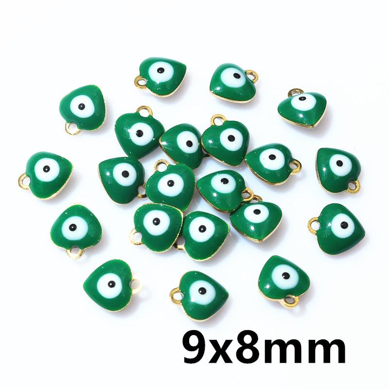 20pcs 10x8.5mm Enamel Evil Eyes Star Charms Pendant Stainless Steel DIY Jewelry Making Accessories Findings Bracelet Earrings