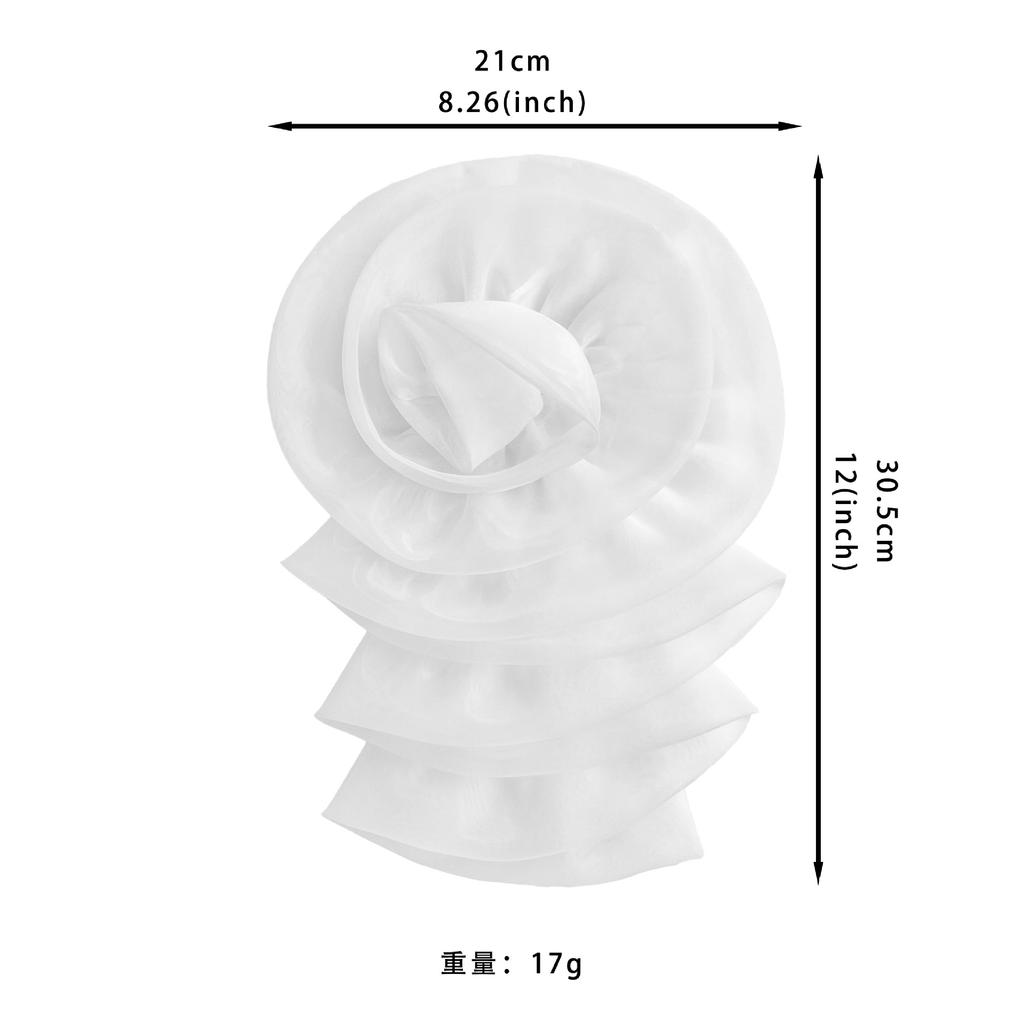 Exquisite Color Organza Rose Decorative Clothes Diy Handmade Materials Patch Sticker Decorative Corsage Accessories