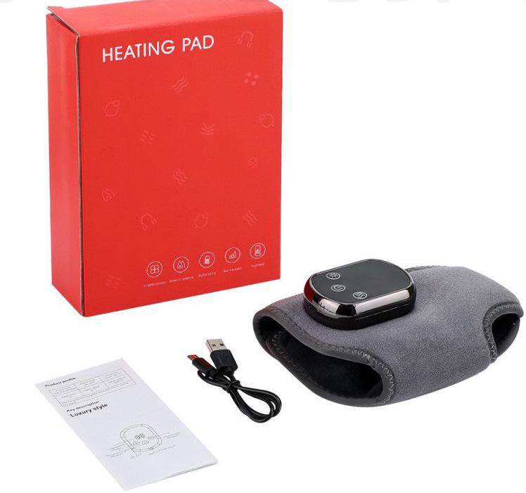 5-Speed Heated & 3-Speed Vibrating Ankle Support Electric Foot Massager