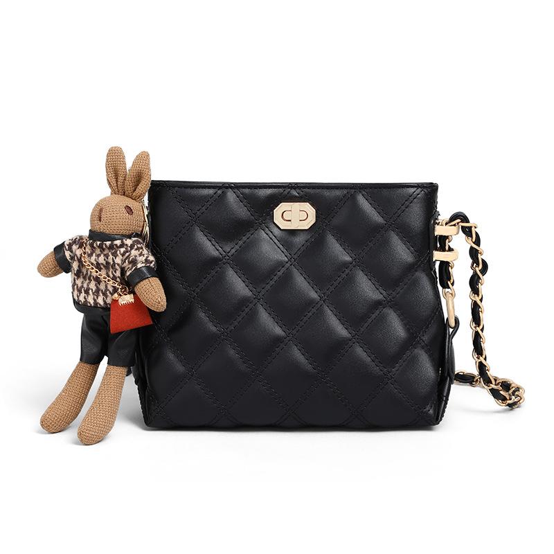 New Autumn and Winter Genuine Leather Crossbody Bag Chain Bag Versatile Ins Underarm Bag Shoulder Bag