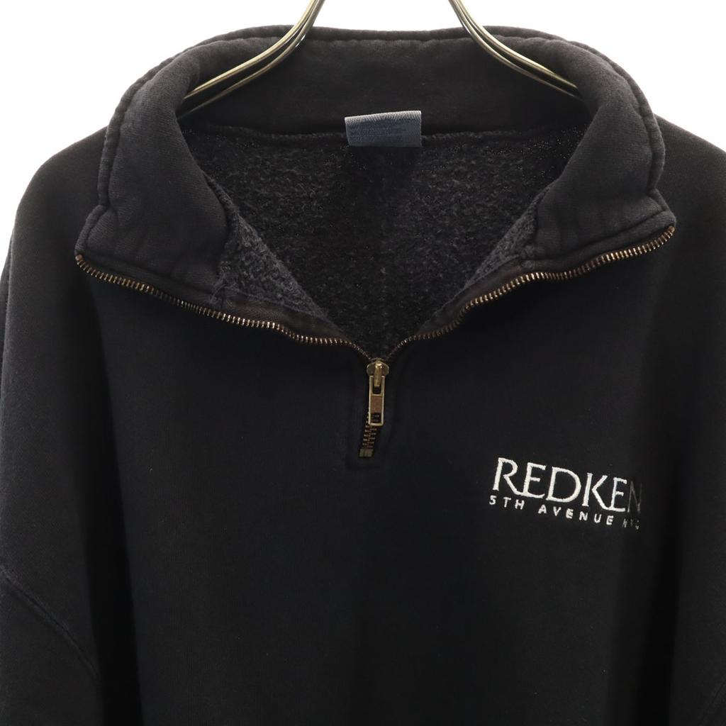 ONEITA Made in USA Long sleeve Half zip sweat XL black Men's Used