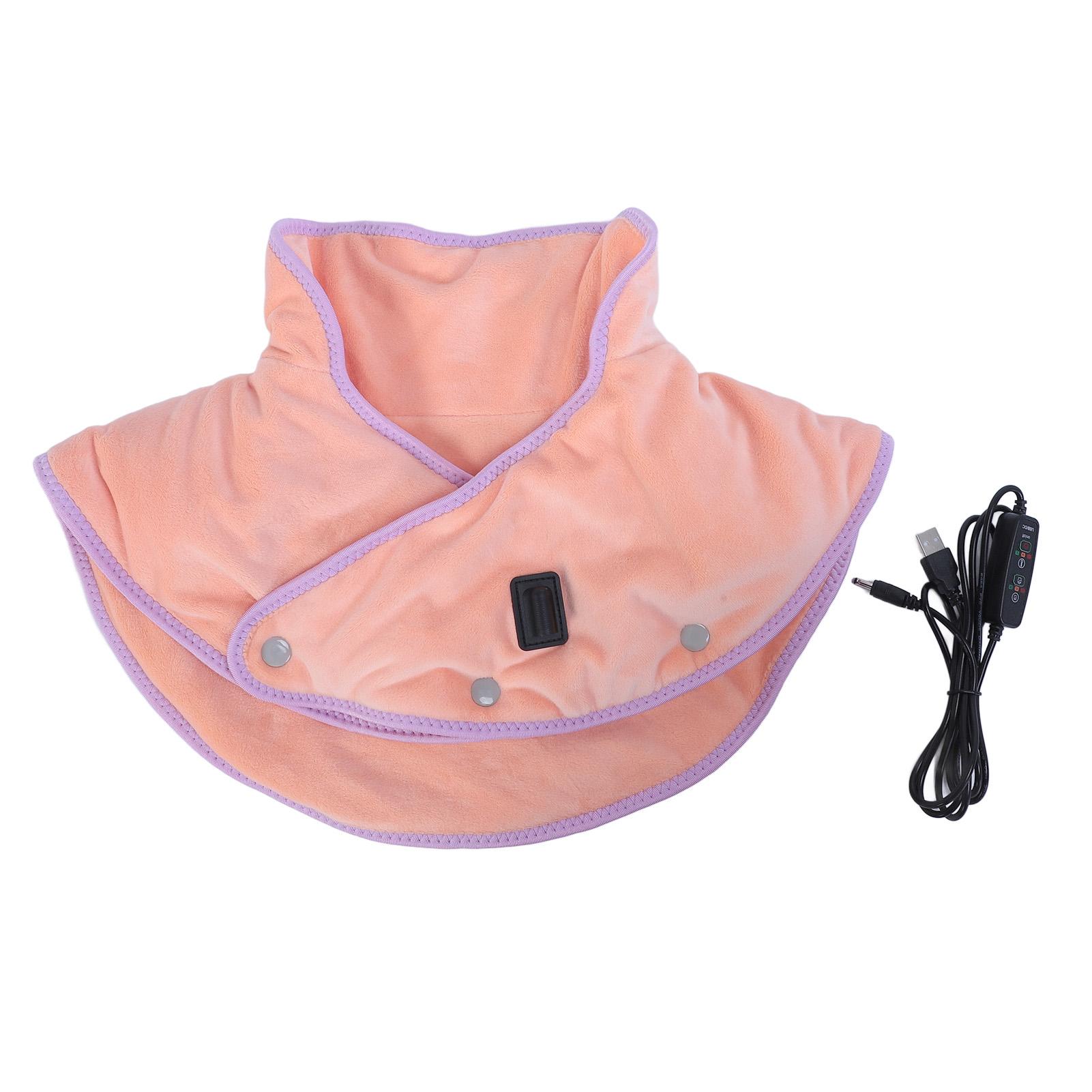 

Грелка для шеи и плеч Мягкая, для снятия дискомфорта Регулировка температуры Функция синхронизации Электрический массаж шеи S Orange Pink