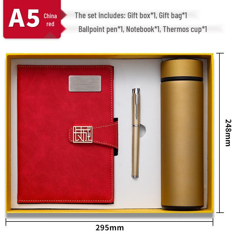 A5 Loose-Leaf Business Diary & Customizable Notebook Gift Set