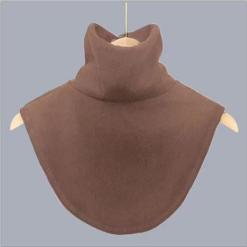 women's Warm Velvet Turtleneck Fake Collar Korean Style Knitted Neck Warmer Winter Decorative False Collar