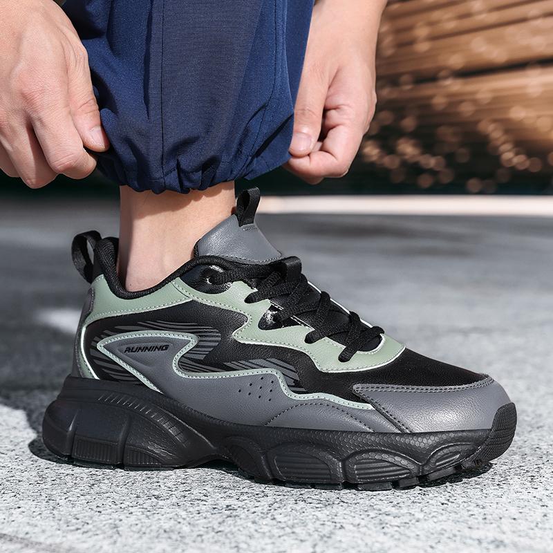 Men's outdoor breathable casual sneakers four seasons light soft-sole speed running shoes fashion students racing sports shoes