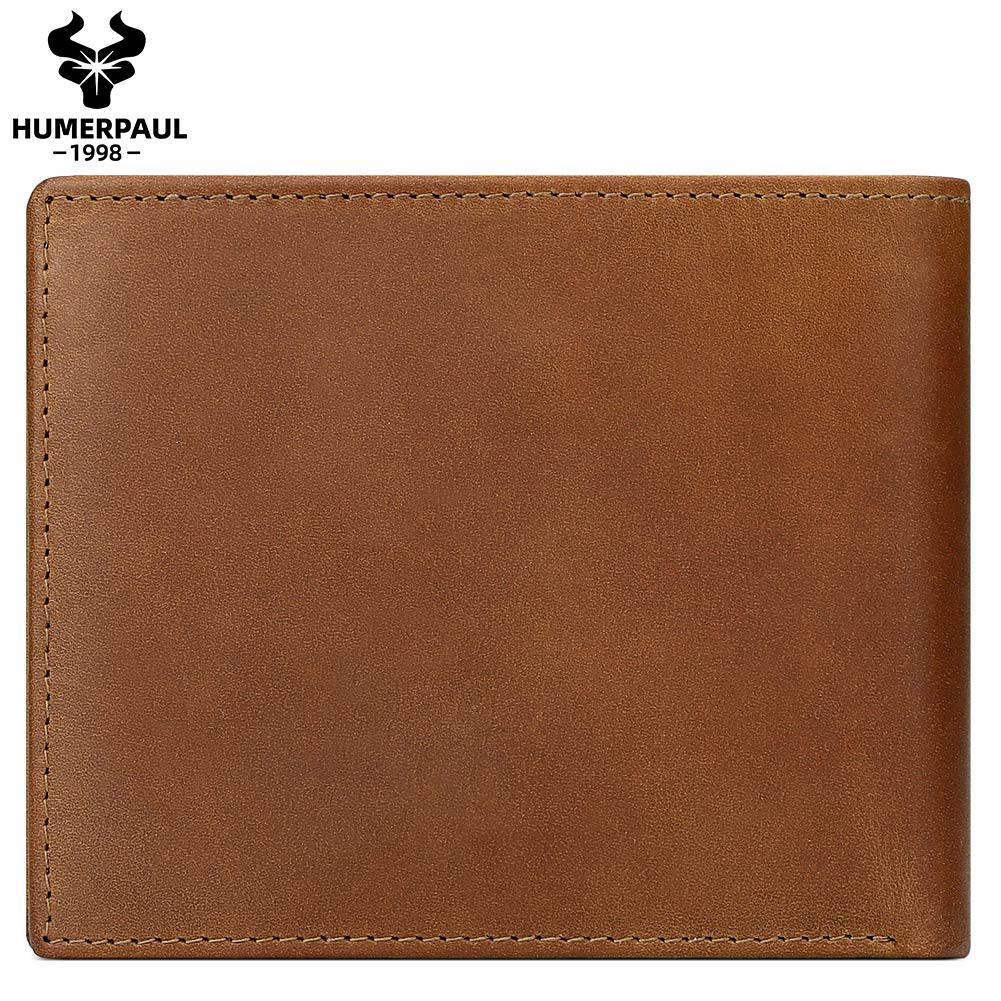 Humerpaul Men Leather Wallet Engraved with Blessings Gift Wallet for Grandson and Son