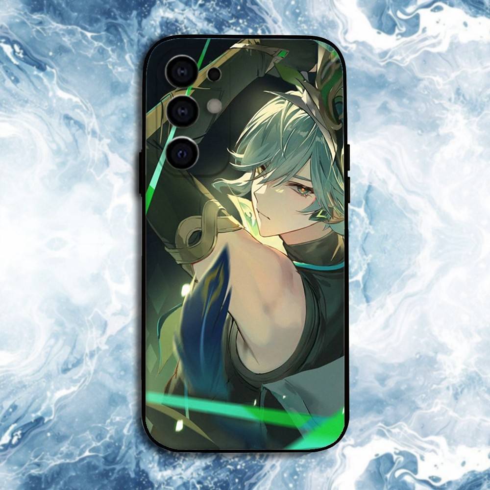 

Genshin Alhaitham Phone Case For Samsung S25,S24,S23,S22,S21,S20,Plus,Fe,Lite,Others Black Cover Samsung S25