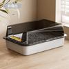 Ragdoll Cat Litter Box Semi-enclosed Anti Splash Cat Tray Kitten Toilet Easy Cleaning Basin Pet Supplies Persian  Bedpan Scoop