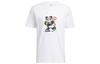 T Shirts Men's White Crew Neck Moderate Straight Fit GN5147
