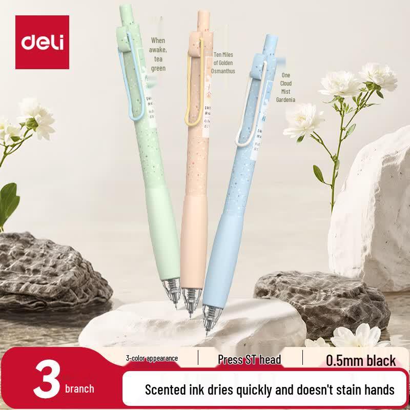 Deli Scented Quick-Dry Retractable Gel Pen 0.5mm