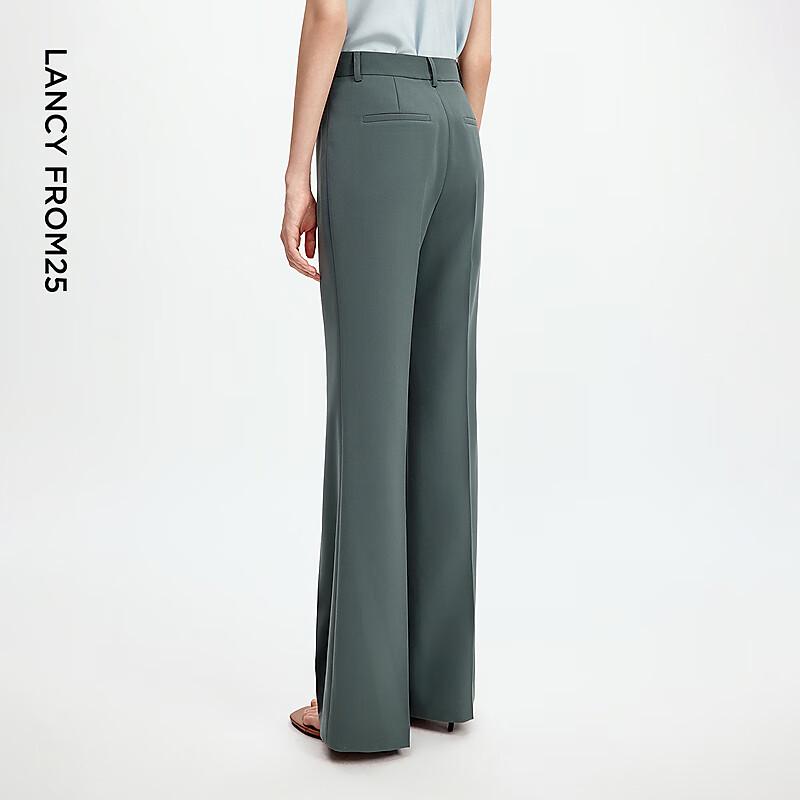 Langzi Retro High-Waist Flared Casual Pants