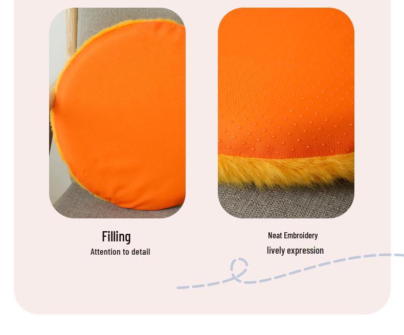 Naughty Cartoon Biscuit Plush Seat Cushion for Office Chair
