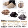 Senko Boappa Miffy Slippers, Beige, Medium, Approx. 21-23cm